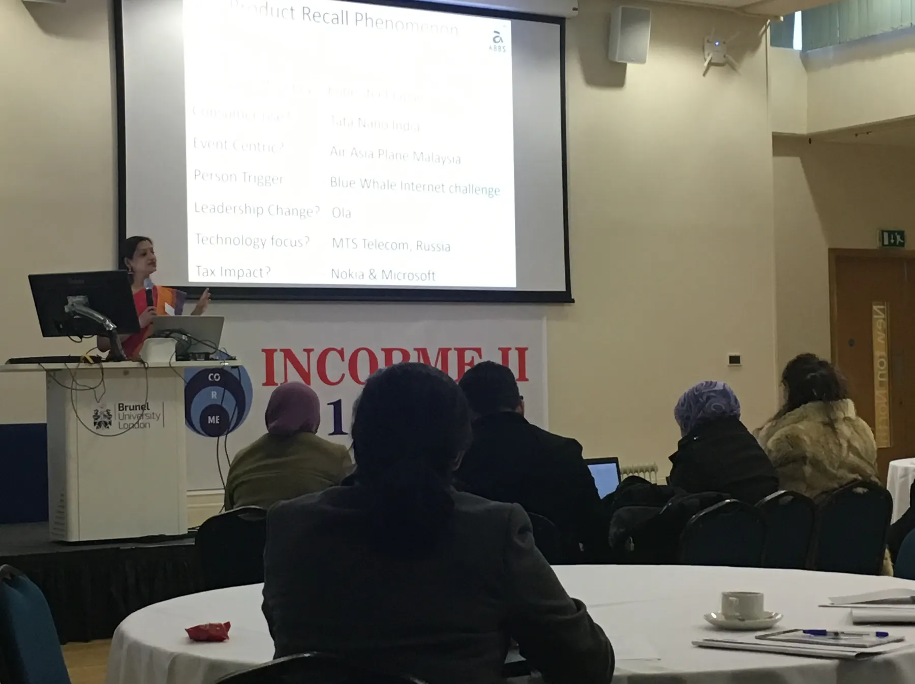Dr Padma Srinivasan presenting