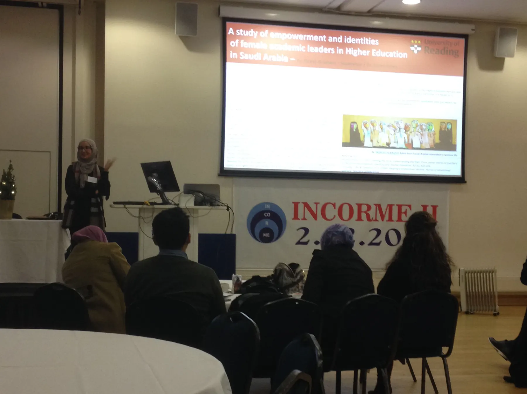 Ms Areej Al-Jahani presenting