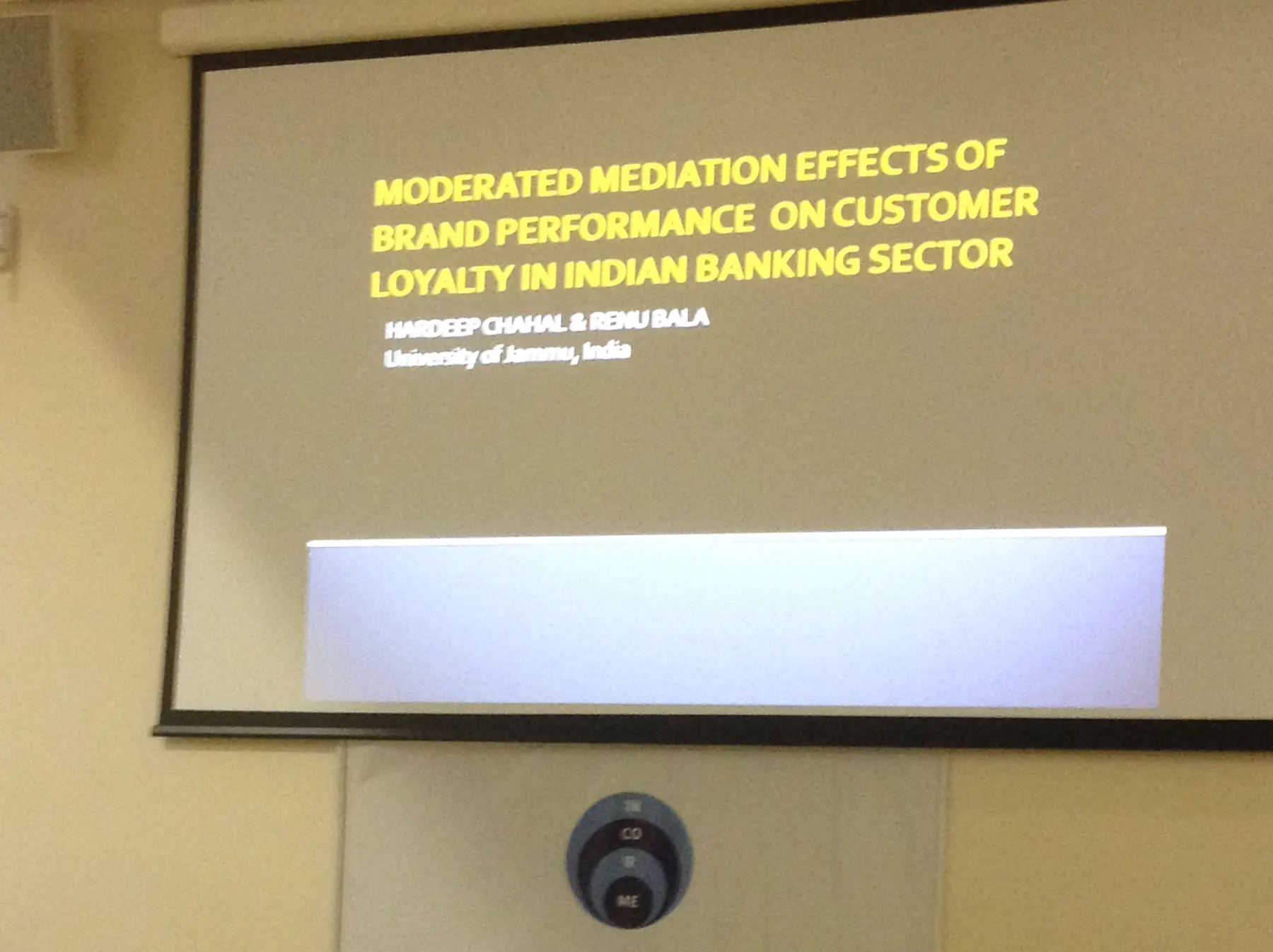 Prof Chahal's presentation about brand performance & customer loyalty