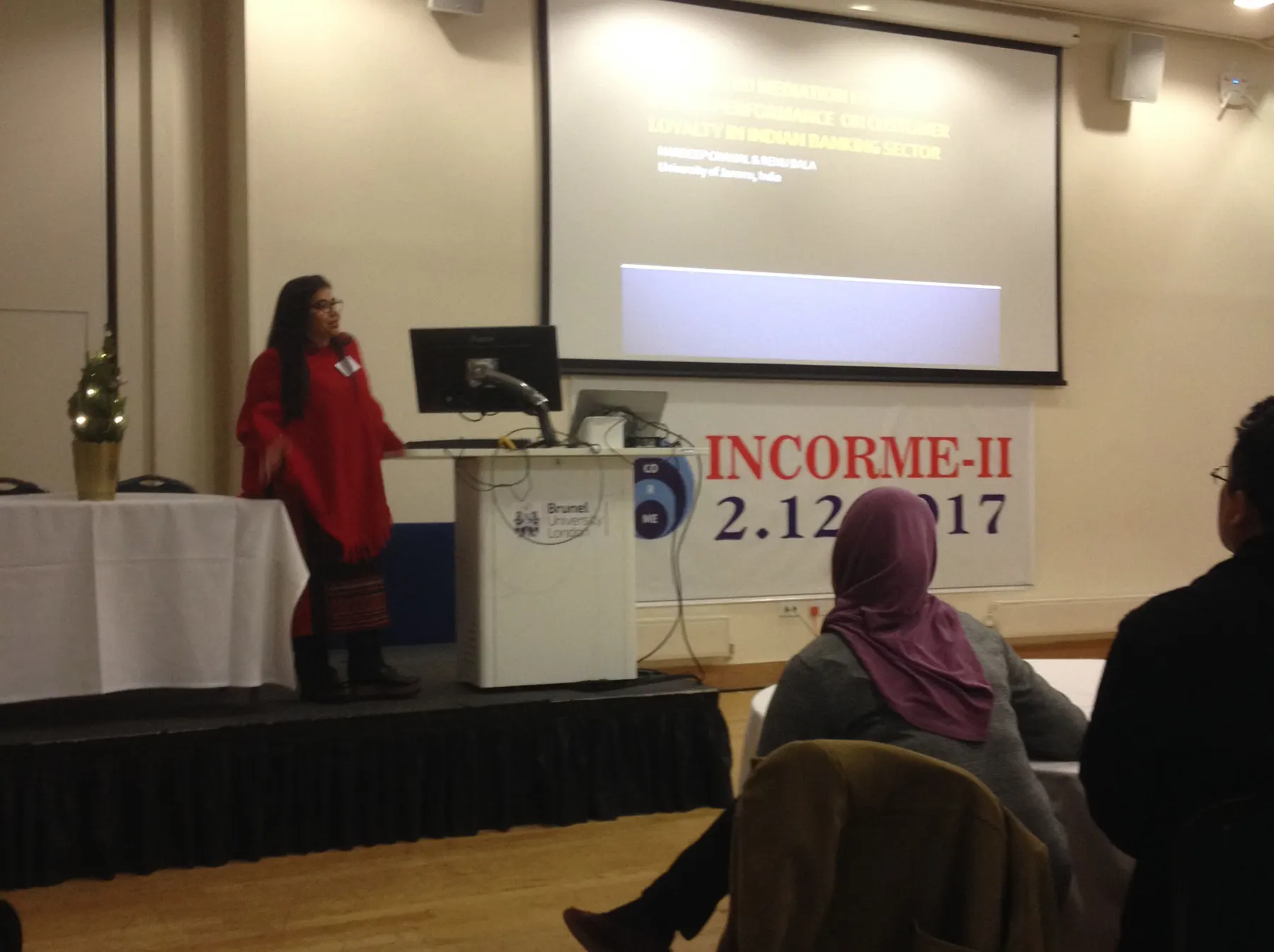 Prof Hardeep Chahal presenting