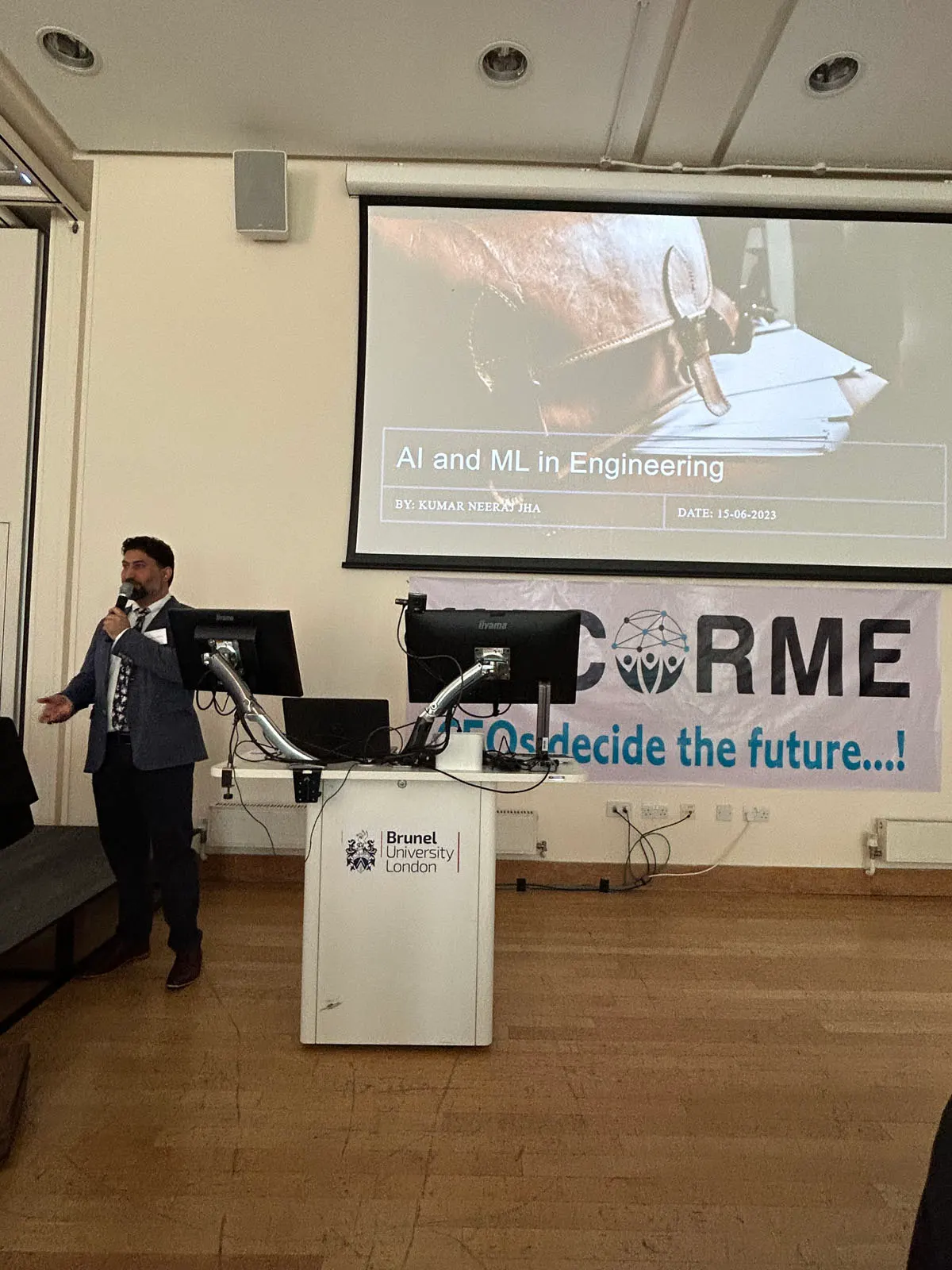 Welcome Address to INCORME IV Delegates by Dr Jawed Saddiqui Brunel Business School